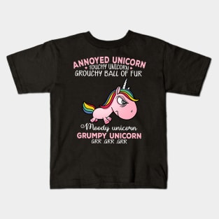 Grumpy Unicorn Kids T-Shirt